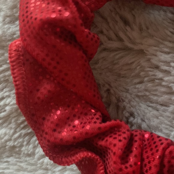 Red Scrunchie - Picture 2 of 2